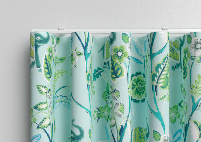 Gujarat, Cyan - Made to Measure Curtain - Image 13